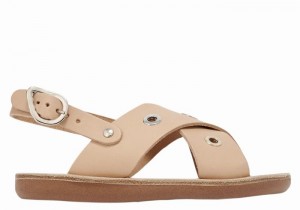 Sandale Casual Ancient Greek Sandals Little Maria Eyelets Soft Copii Bej | FWK9829ZI