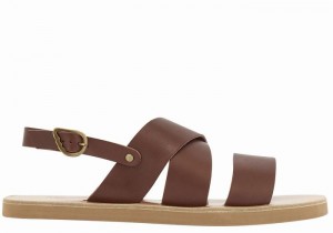 Sandale Casual Ancient Greek Sandals Miltos Barbati Cafe | SWH6587OD