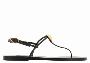 Sandale Cu Curea Din Spate Ancient Greek Sandals Dimitra Flip Flop Dama Negrii | KRK5569KK