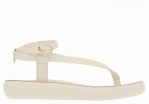 Sandale Cu Curea Pe Glezna Ancient Greek Sandals Salomi Comfort Dama Albi | JHD4775XD