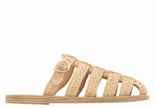 Sandale Fisherman Ancient Greek Sandals Cosmia Dama Bej | UQW9547WQ