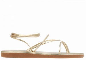 Sandale Gladiator Ancient Greek Sandals String Dama Aurii Albi | MRW1472TP