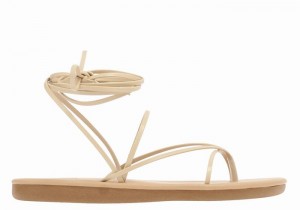 Sandale Gladiator Ancient Greek Sandals String Dama Bej | UXK6917CT