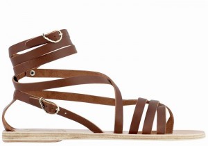 Sandale Gladiator Ancient Greek Sandals Satira Leather Dama Maro Inchis | JRK2711JU