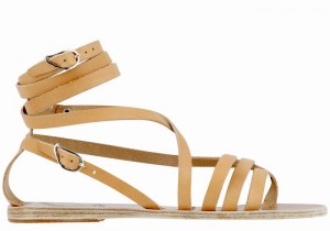 Sandale Gladiator Ancient Greek Sandals Satira Leather Dama Bej | VLV7853LU