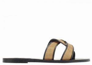 Sandale Slide Ancient Greek Sandals Desmos Dama Maro Negrii | PXQ2612XL