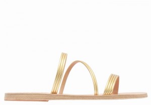 Sandale Slide Ancient Greek Sandals Ermodiki Dama Aurii | KHJ4367FY