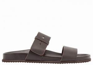 Sandale Slide Ancient Greek Sandals Kimon Barbati Ciocolata | JOQ9415FC