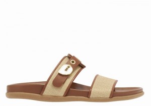 Sandale Slide Ancient Greek Sandals Latria Dama Bej Maro | KIV6120TH