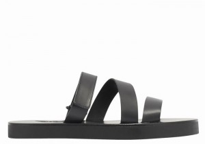 Sandale Slide Ancient Greek Sandals Morfeas Barbati Negrii | LPX751VE