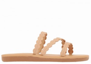 Sandale Slide Ancient Greek Sandals Oceanis Dama Bej | IXA5281FP