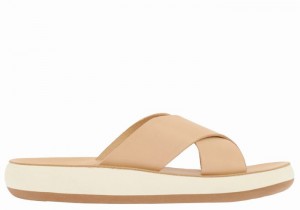 Sandale Slide Ancient Greek Sandals Thais Comfort Dama Bej | OJD1259DI