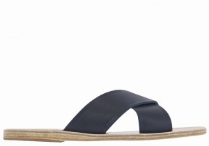 Sandale Slide Ancient Greek Sandals Thais Dama Albastri Inchis | ZCM2144OI