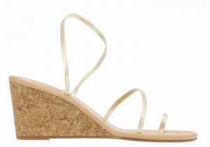 Sandale cu Pene Ancient Greek Sandals Chora Mid Dama Aurii Albi | NCD5765JQ