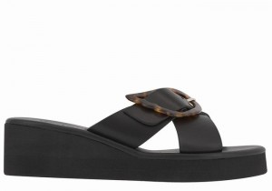 Sandale cu Pene Ancient Greek Sandals Thais Rainbow Dama Negrii | EED5554NK