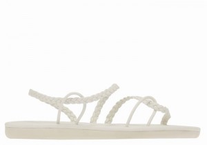 Sandale Împletite Ancient Greek Sandals Maya Dama Albi | UCA2144NN