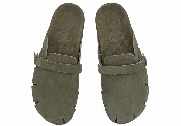 Papuci Ancient Greek Sandals Atlas Barbati Verzi Inchis | KRM9146KG