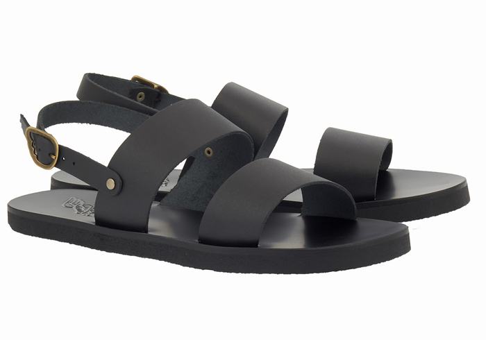 Sandale Casual Ancient Greek Sandals Dinatos Barbati Negrii | BLW545XA