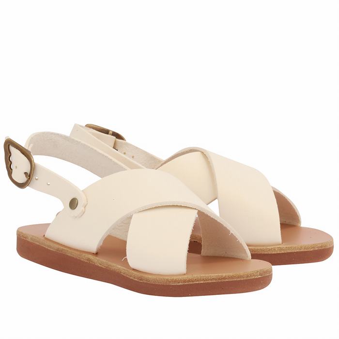 Sandale Casual Ancient Greek Sandals Little Maria Soft Copii Albi | JCQ378VL