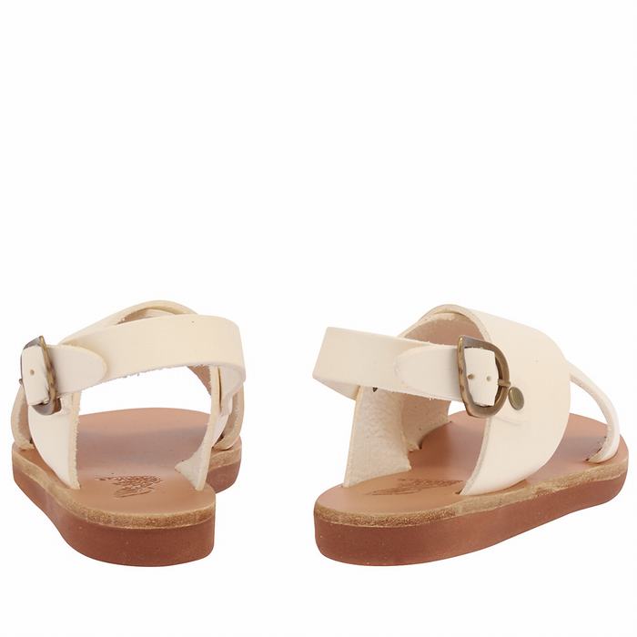 Sandale Casual Ancient Greek Sandals Little Maria Soft Copii Albi | JCQ378VL