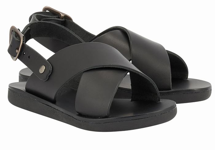 Sandale Casual Ancient Greek Sandals Little Maria Soft Copii Negrii | XWP3855JW