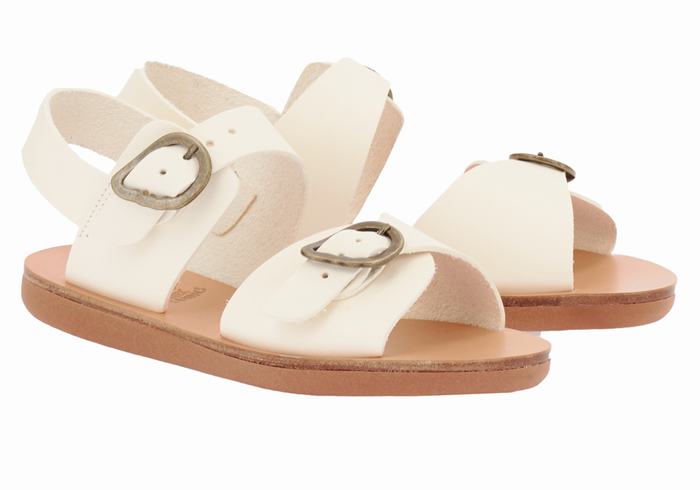 Sandale Casual Ancient Greek Sandals Little Irini Soft Copii Albi | PJG1887FJ