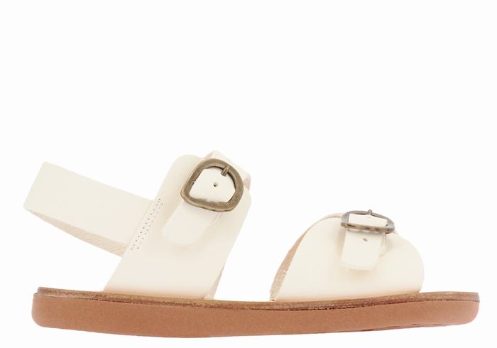 Sandale Casual Ancient Greek Sandals Little Irini Soft Copii Albi | PJG1887FJ