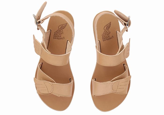 Sandale Casual Ancient Greek Sandals Little Iliada Soft Copii Bej | ZQI8274PC