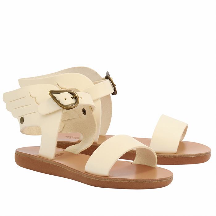 Sandale Casual Ancient Greek Sandals Little Ikaria Soft Copii Albi | CLZ326YQ