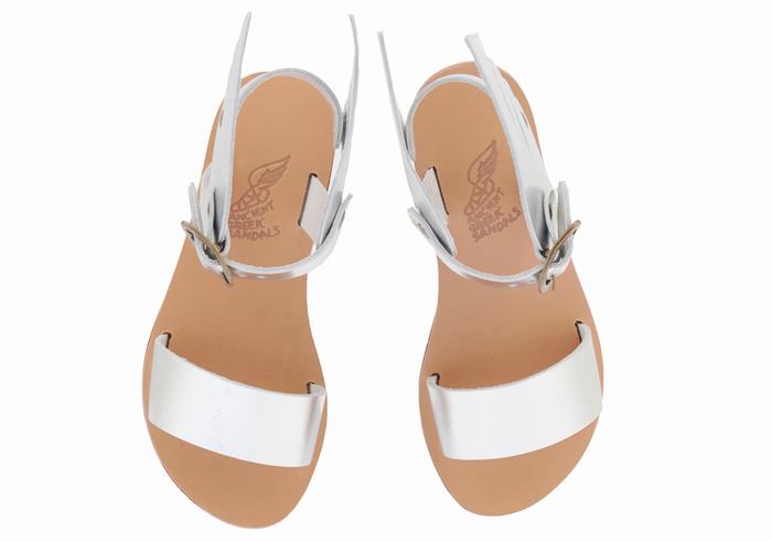 Sandale Casual Ancient Greek Sandals Little Ikaria Soft Copii Argintii | YED758BE