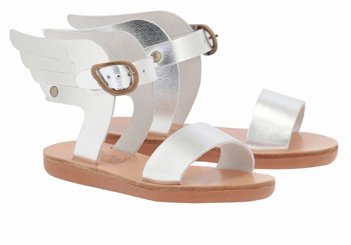 Sandale Casual Ancient Greek Sandals Little Ikaria Soft Copii Argintii | YED758BE