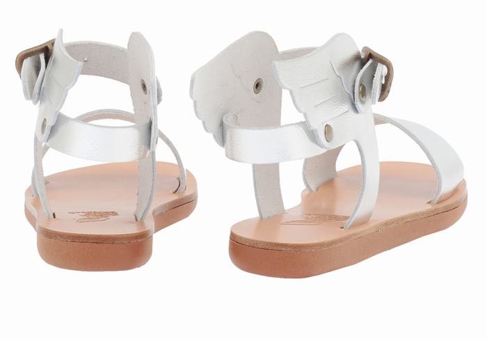 Sandale Casual Ancient Greek Sandals Little Ikaria Soft Copii Argintii | YED758BE