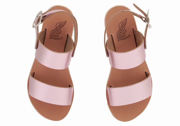 Sandale Casual Ancient Greek Sandals Little Clio Soft Copii Roz | YRN8980ZB