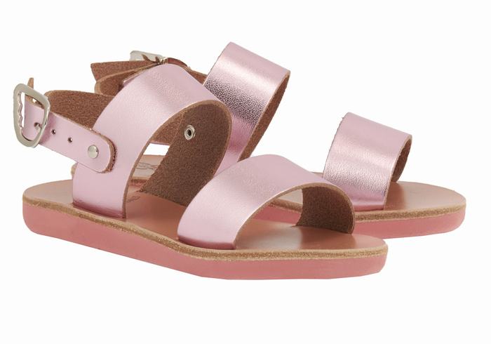 Sandale Casual Ancient Greek Sandals Little Clio Soft Copii Roz | YRN8980ZB