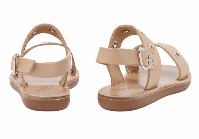 Sandale Casual Ancient Greek Sandals Little Clio Eyelets Soft Copii Bej | PRF5174FS