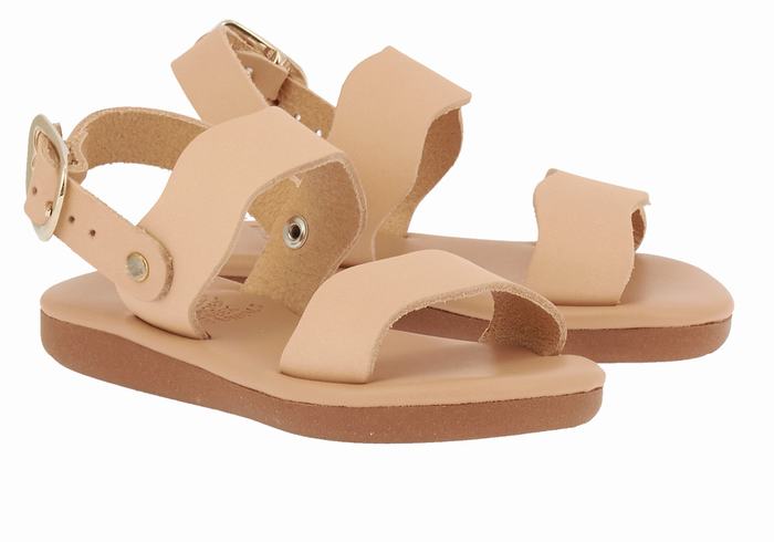 Sandale Casual Ancient Greek Sandals Little Calamos Soft Copii Bej | ITD3139AV