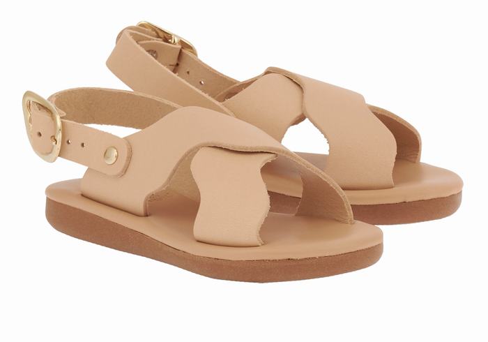 Sandale Casual Ancient Greek Sandals Little Atokos Soft Copii Bej | FHC8969SP