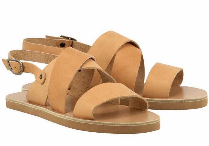 Sandale Casual Ancient Greek Sandals Miltos Barbati Bej | XUB7322IL