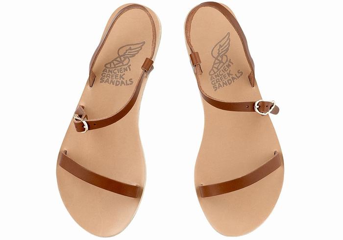 Sandale Cu Curea Din Spate Ancient Greek Sandals Niove Leather Dama Maro Inchis | UQO2027QQ