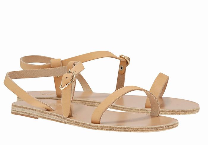 Sandale Cu Curea Din Spate Ancient Greek Sandals Niove Leather Dama Bej | VWV6411JO