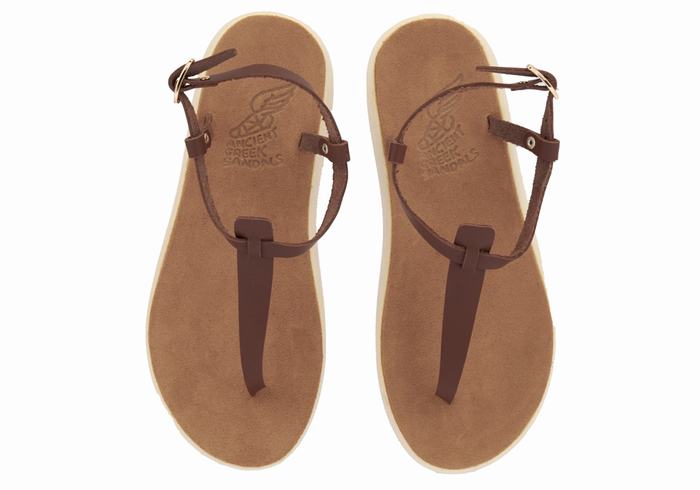 Sandale Cu Curea Din Spate Ancient Greek Sandals Lito Comfort Dama Cafe | SQY6389DV