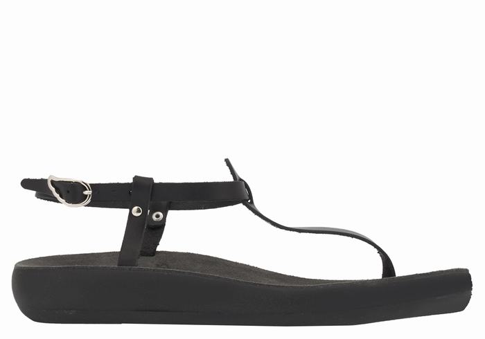 Sandale Cu Curea Din Spate Ancient Greek Sandals Lito Comfort Dama Negrii | NMI5084GY