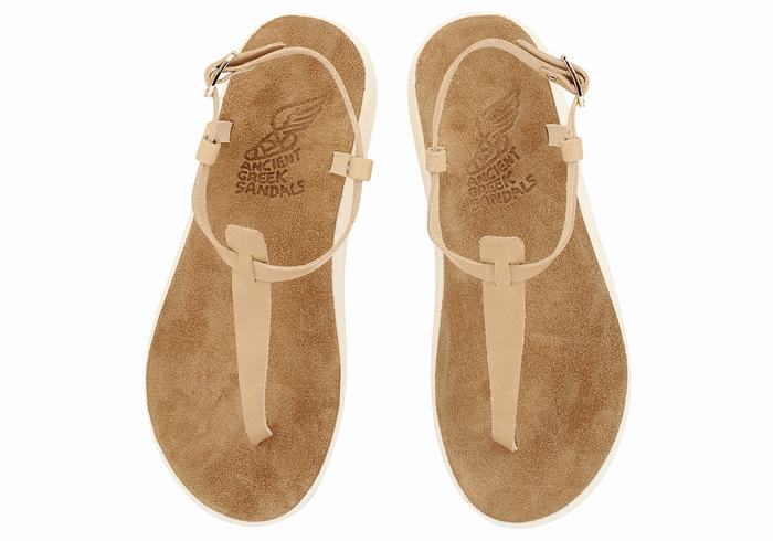 Sandale Cu Curea Din Spate Ancient Greek Sandals Lito Comfort Dama Bej | KAY4976FW