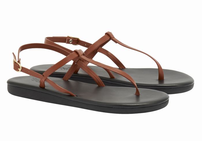 Sandale Cu Curea Din Spate Ancient Greek Sandals Lito Flip Flop Dama Maro Inchis | PFL4968CR