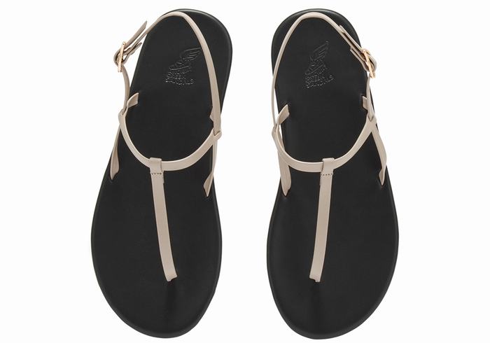 Sandale Cu Curea Din Spate Ancient Greek Sandals Lito Flip Flop Dama Gri Maro | JWC6947BP