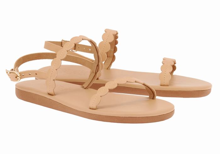 Sandale Cu Curea Din Spate Ancient Greek Sandals Aroula Dama Bej | WCE8060DH