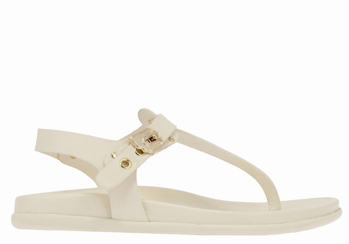 Sandale Cu Curea Din Spate Ancient Greek Sandals Alki Flip Flop Dama Albi | QMR5775BT