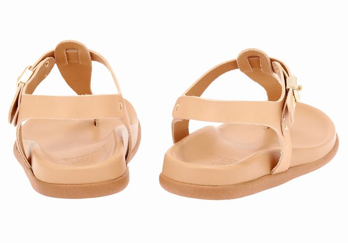 Sandale Cu Curea Din Spate Ancient Greek Sandals Alki Flip Flop Dama Bej | KMK3816OM