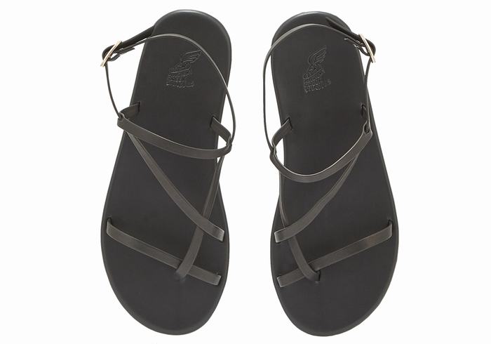 Sandale Cu Curea Din Spate Ancient Greek Sandals Alethea Dama Negrii | WMX86YY