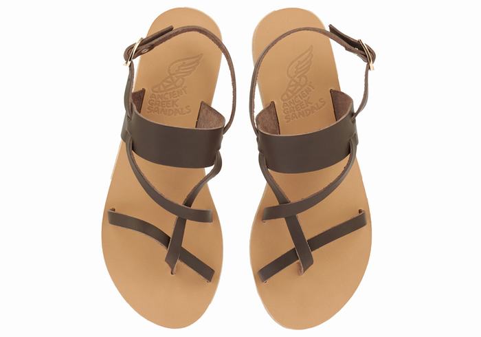 Sandale Cu Curea Din Spate Ancient Greek Sandals Alethea Dama Ciocolata | DKA5364BD